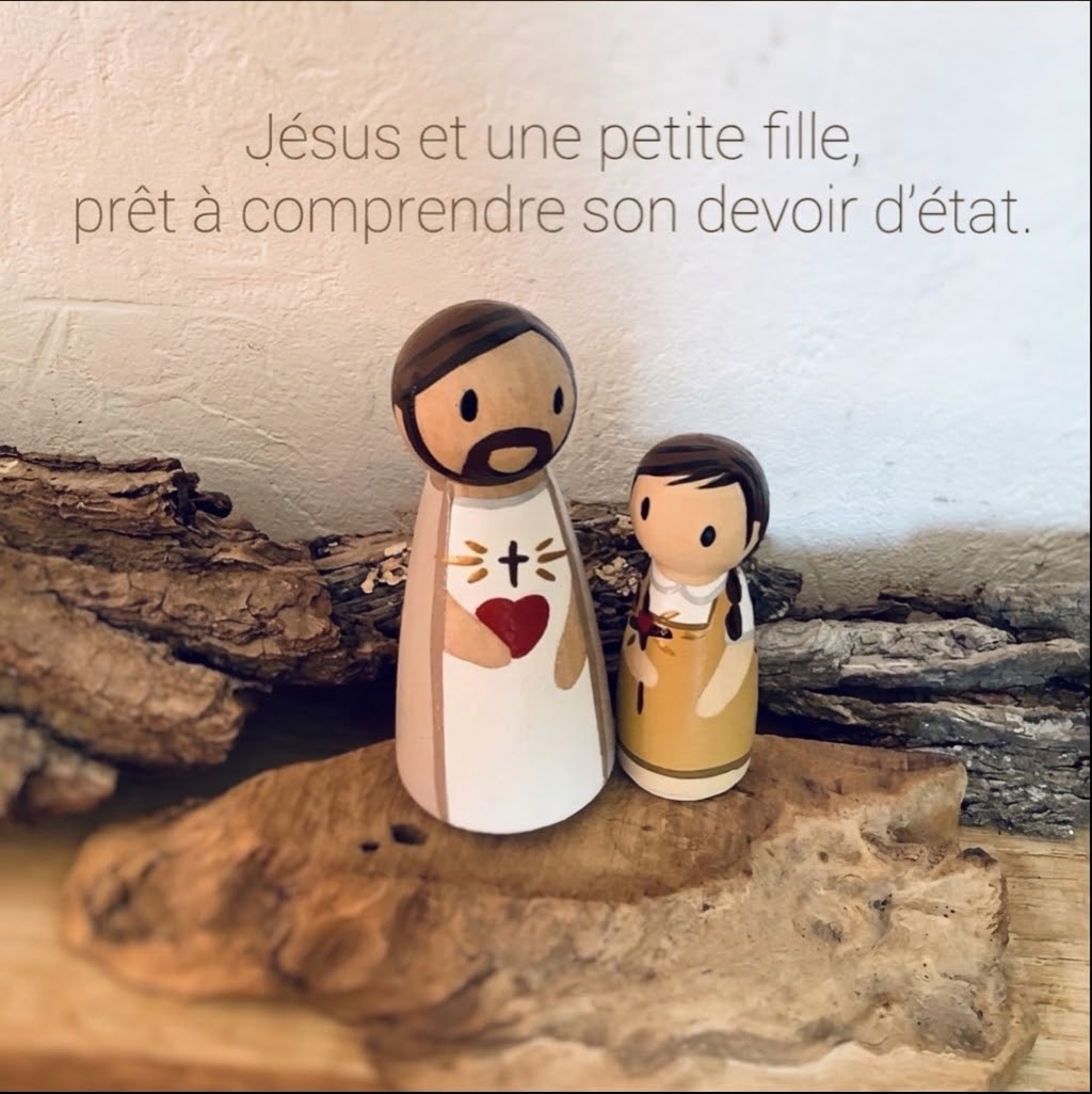 Jésus et la petite fille personnalisée