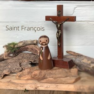 Saint François avec Croix et Lys